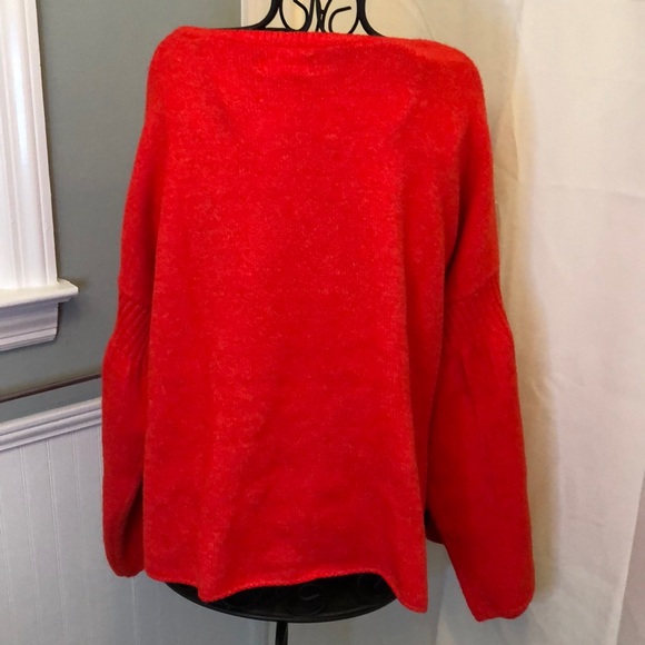 🎉Lou & Grey Red Bell Sleeve Sweater - Picture 5 of 7